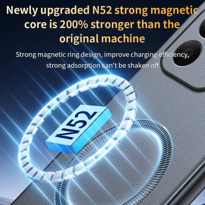 Coque Honor 600 Lite Cuir Magnetic Series