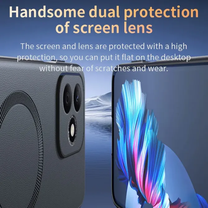 Coque Honor 600 Lite Cuir Magnetic Series