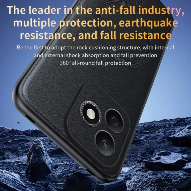 Coque Honor 600 Lite Cuir Magnetic Series