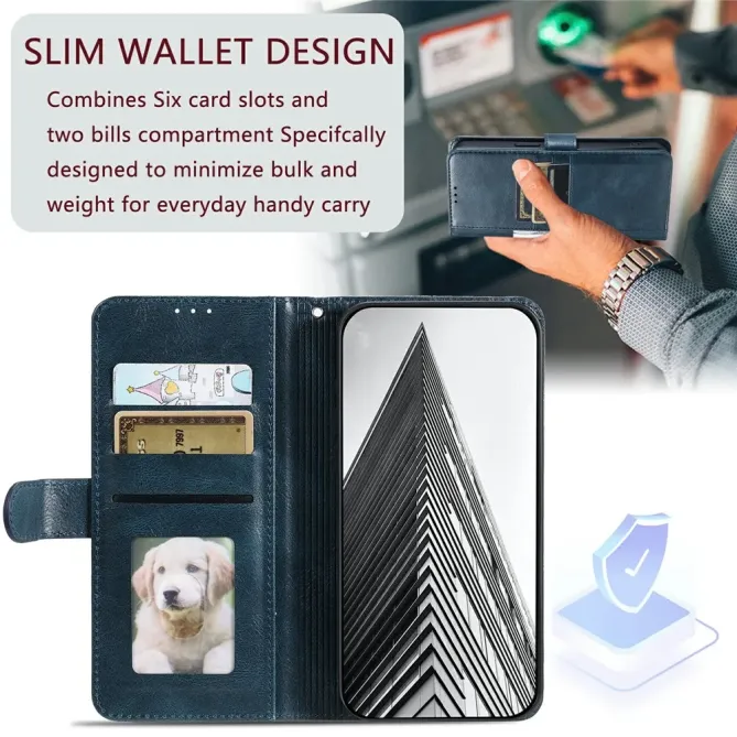 Housse Honor 600 Lite Cuir PU Multi-Cartes Dragonne