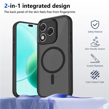 Coque Honor 600 Lite Magnétique Skin Touch Antichoc