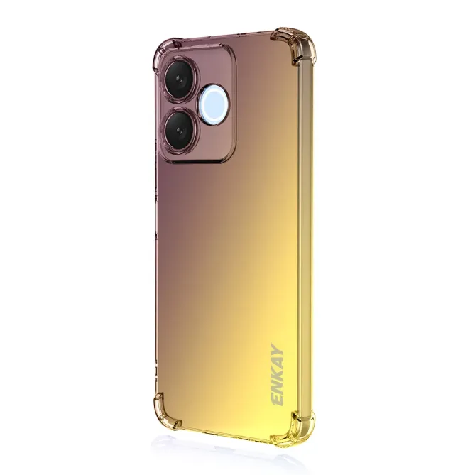 Coque Honor 600 Lite Transparente Bicolore