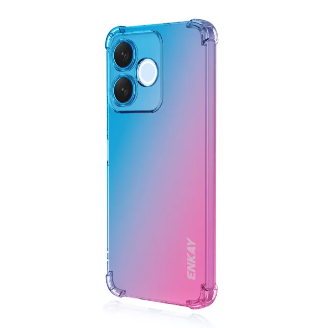 Coque Honor 600 Lite Transparente Bicolore