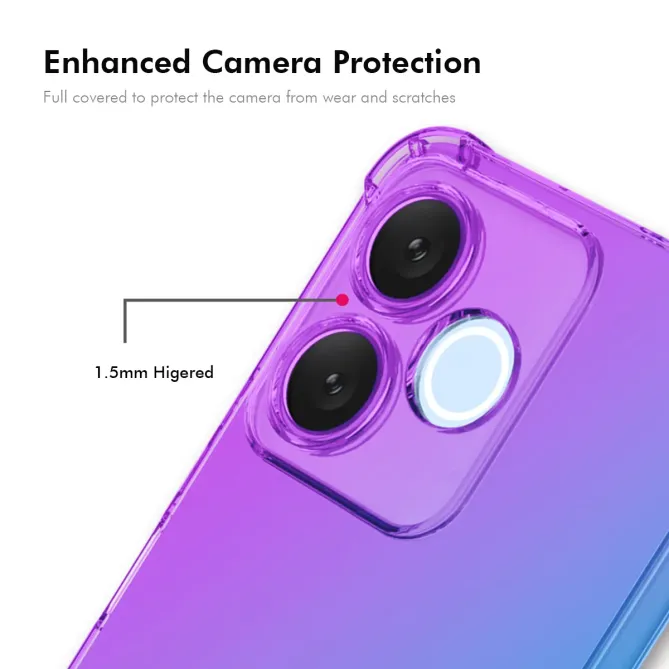 Coque Honor 600 Lite Transparente Bicolore