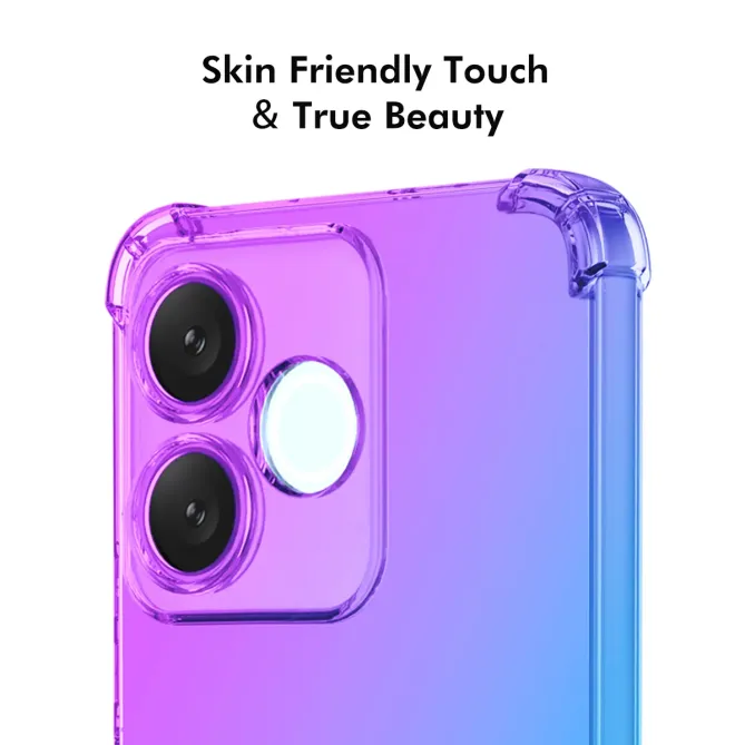 Coque Honor 600 Lite Transparente Bicolore