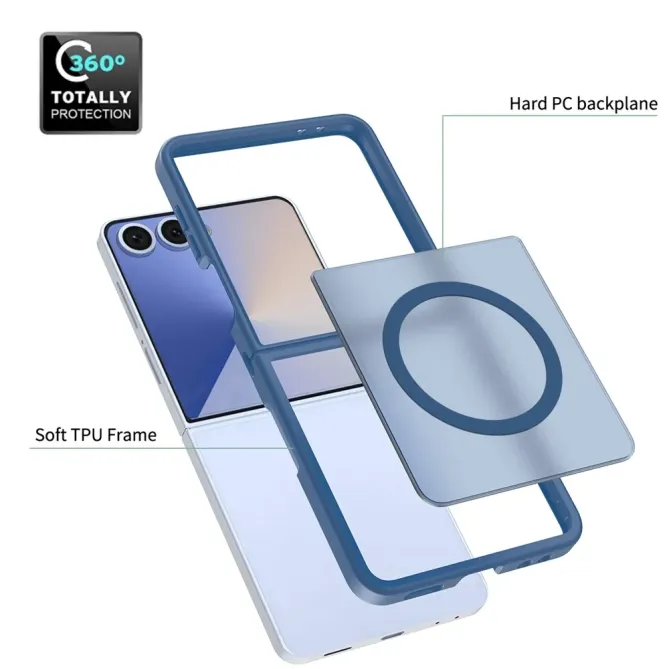 Coque Samsung Galaxy Z Flip 7 Intégrale Magnétique avec Verre Trempé