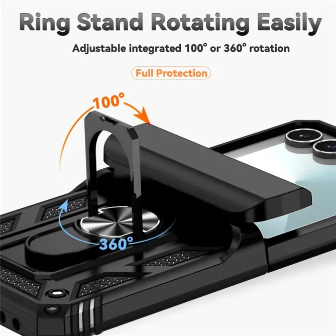 Coque Samsung Galaxy Z Flip 7 Kickstand Charnière Dragonne