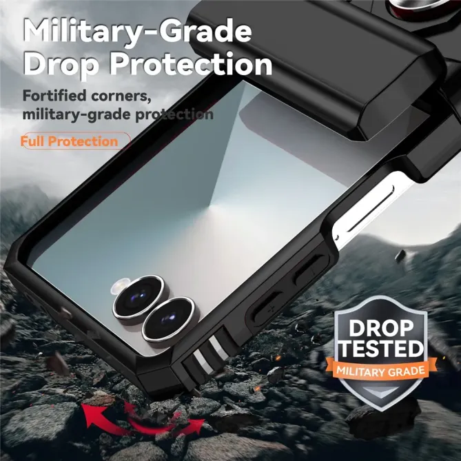 Coque Samsung Galaxy Z Flip 7 Kickstand Charnière Dragonne