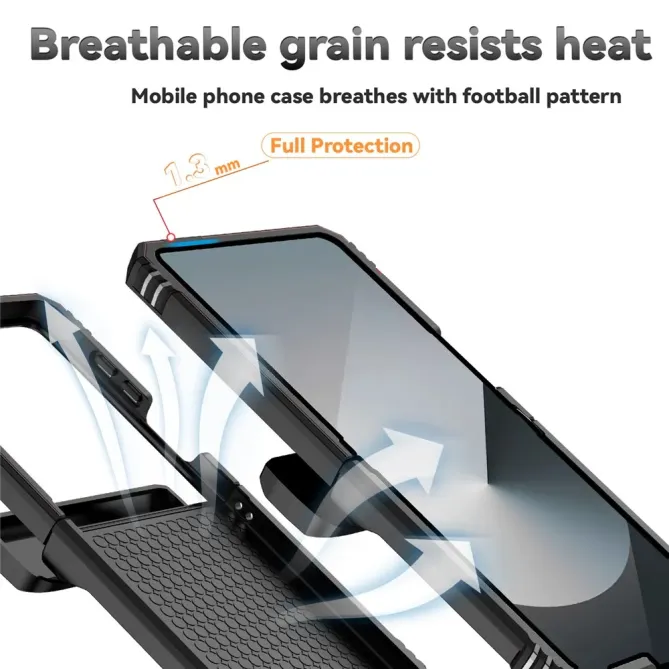 Coque Samsung Galaxy Z Flip 7 Kickstand Charnière Dragonne