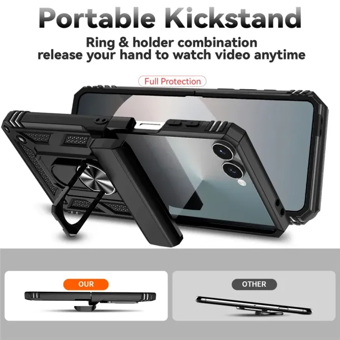 Coque Samsung Galaxy Z Flip 7 Kickstand Charnière Dragonne