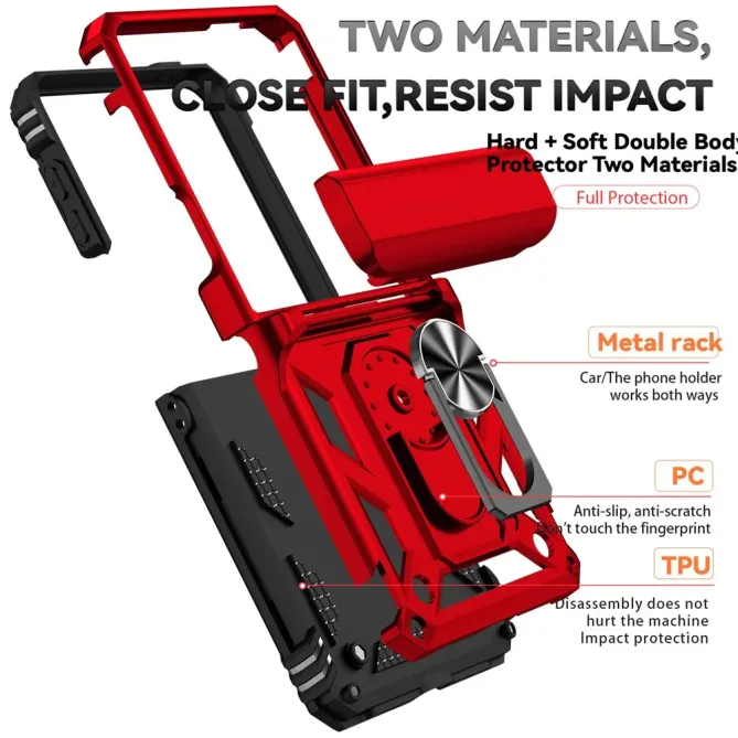 Coque Samsung Galaxy Z Flip 7 Kickstand Charnière Dragonne