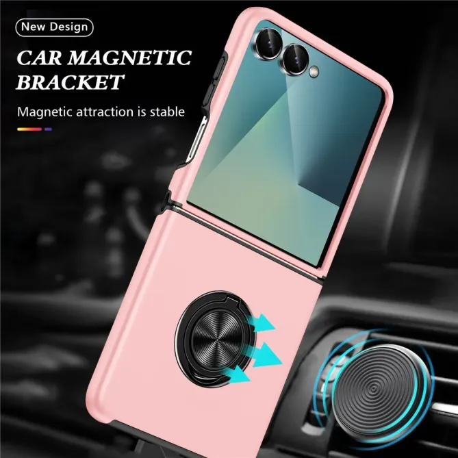 Coque Samsung Galaxy Z Flip 7 Anneau Rotatif Support PC