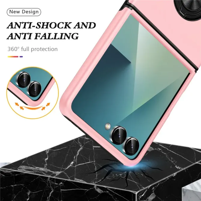 Coque Samsung Galaxy Z Flip 7 Anneau Rotatif Support PC