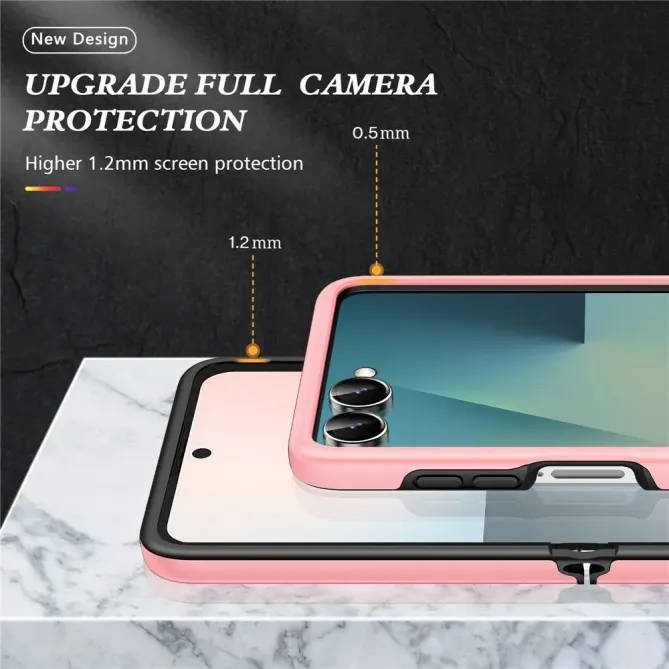 Coque Samsung Galaxy Z Flip 7 Anneau Rotatif Support PC