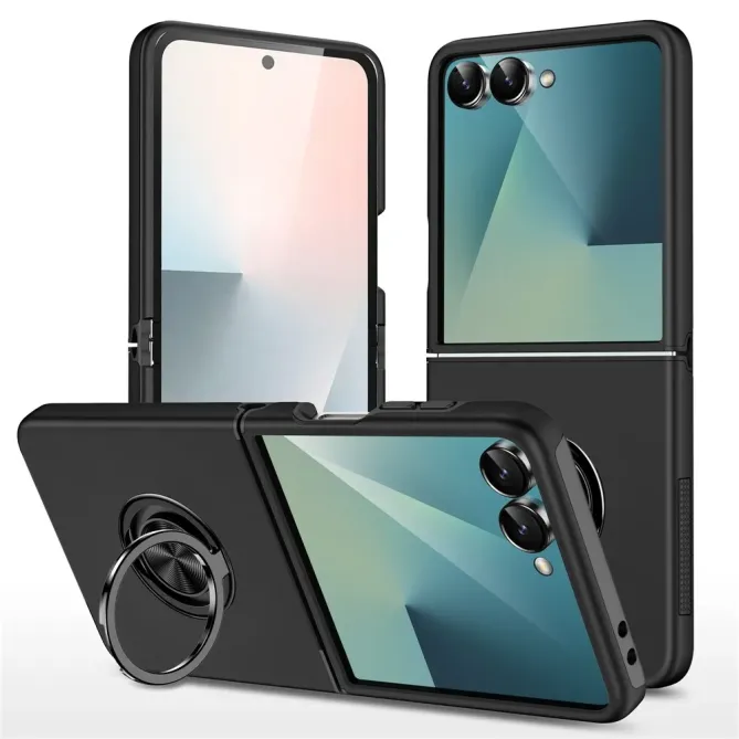 Coque Samsung Galaxy Z Flip 7 Anneau Rotatif Support PC