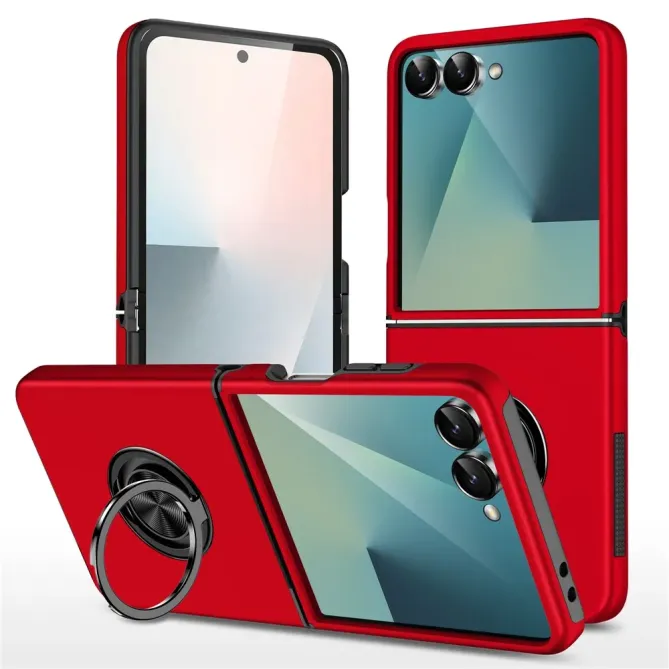 Coque Samsung Galaxy Z Flip 7 Anneau Rotatif Support PC