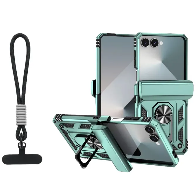 Coque Samsung Galaxy Z Flip 7 Kickstand Charnière Dragonne