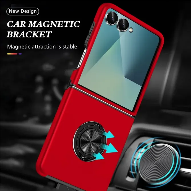 Coque Samsung Galaxy Z Flip 7 Anneau Rotatif Support PC