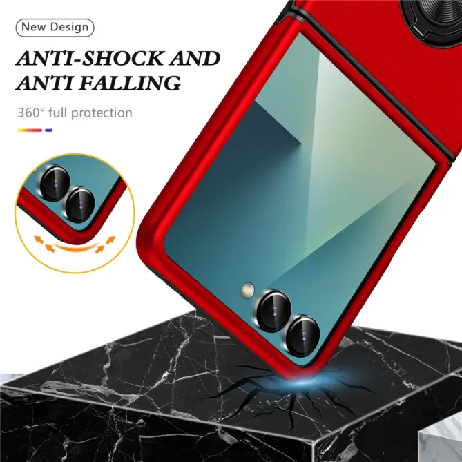 Coque Samsung Galaxy Z Flip 7 Anneau Rotatif Support PC