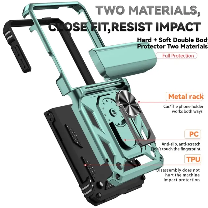 Coque Samsung Galaxy Z Flip 7 Kickstand Charnière Dragonne