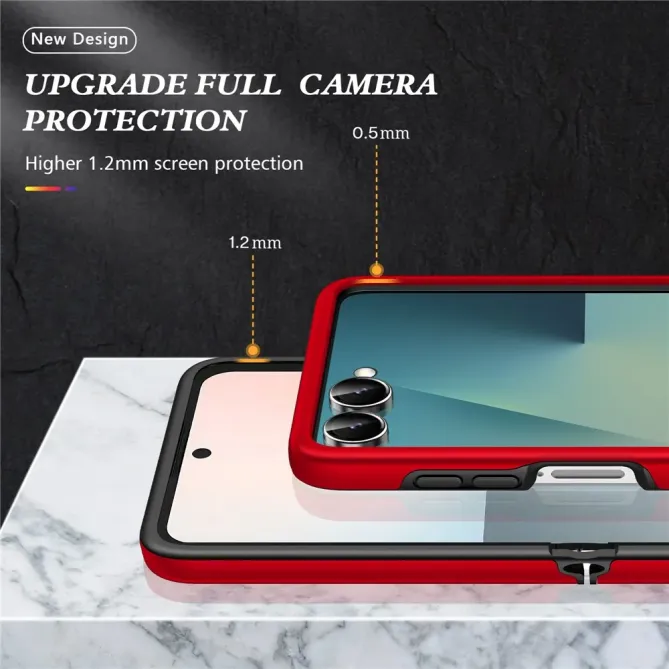 Coque Samsung Galaxy Z Flip 7 Anneau Rotatif Support PC