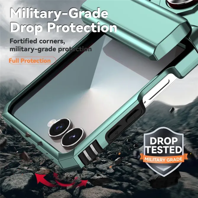 Coque Samsung Galaxy Z Flip 7 Kickstand Charnière Dragonne