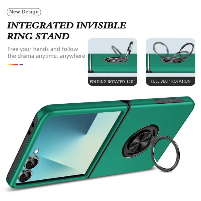 Coque Samsung Galaxy Z Flip 7 Anneau Rotatif Support PC