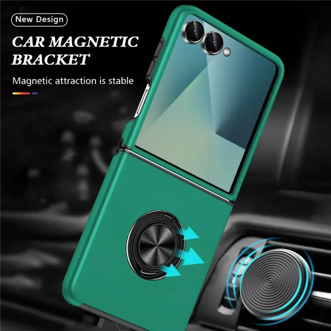 Coque Samsung Galaxy Z Flip 7 Anneau Rotatif Support PC