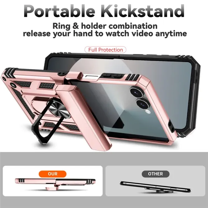 Coque Samsung Galaxy Z Flip 7 Kickstand Charnière Dragonne