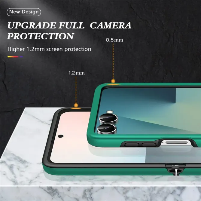 Coque Samsung Galaxy Z Flip 7 Anneau Rotatif Support PC