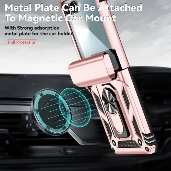 Coque Samsung Galaxy Z Flip 7 Kickstand Charnière Dragonne