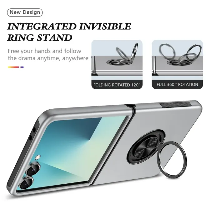 Coque Samsung Galaxy Z Flip 7 Anneau Rotatif Support PC