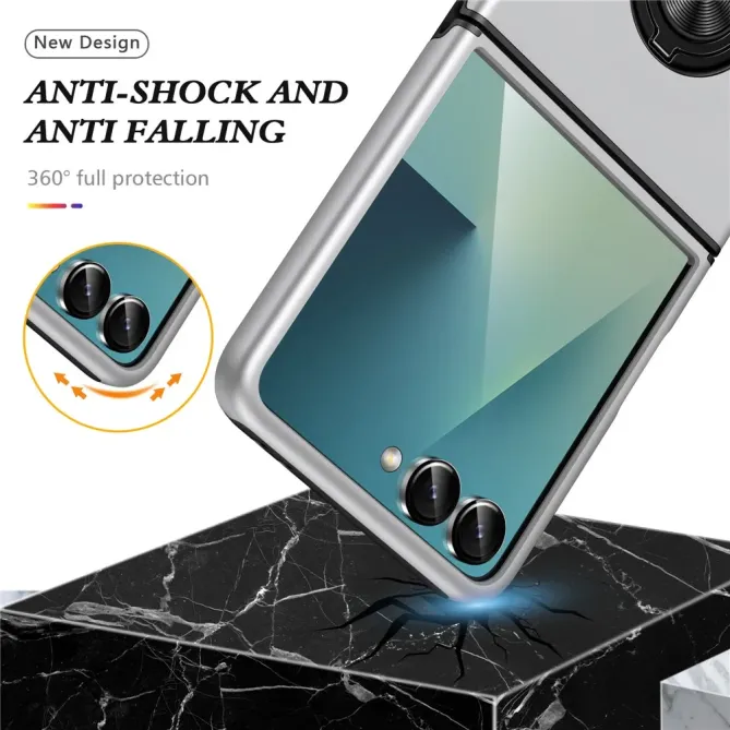 Coque Samsung Galaxy Z Flip 7 Anneau Rotatif Support PC