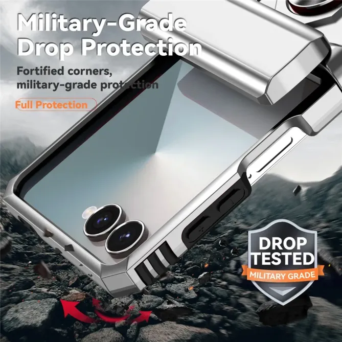 Coque Samsung Galaxy Z Flip 7 Kickstand Charnière Dragonne