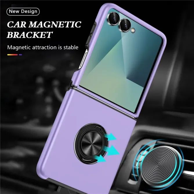 Coque Samsung Galaxy Z Flip 7 Anneau Rotatif Support PC