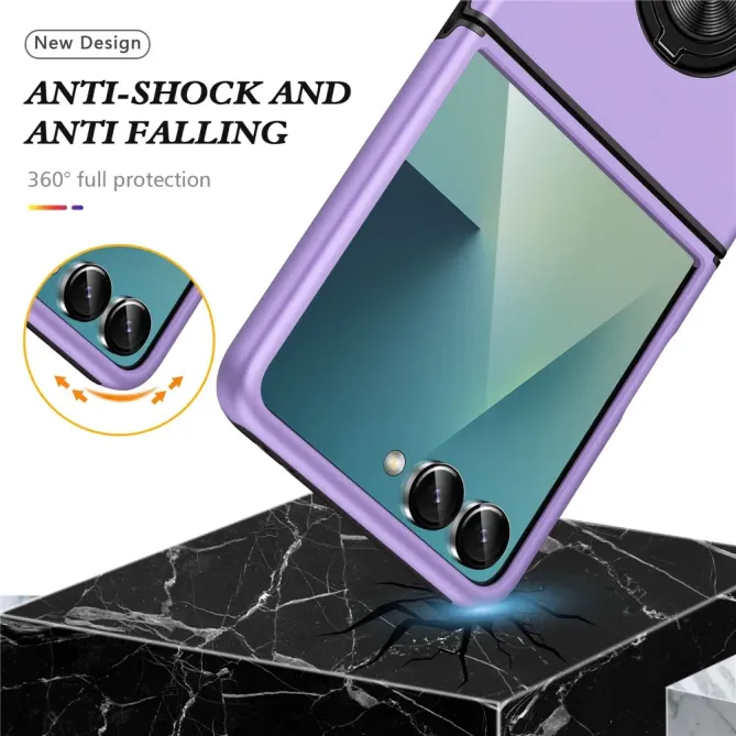 Coque Samsung Galaxy Z Flip 7 Anneau Rotatif Support PC