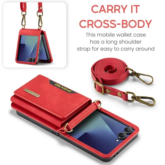 Coque Samsung Galaxy Z Flip 7 Porte-Cartes DG.MING M2