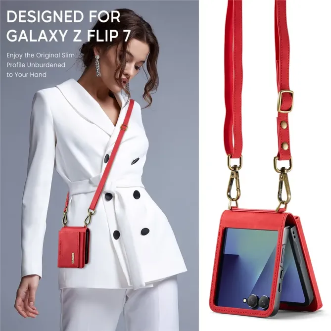 Coque Samsung Galaxy Z Flip 7 Porte-Cartes DG.MING M2