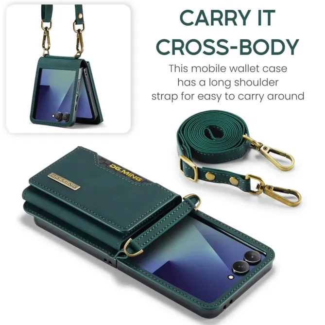 Coque Samsung Galaxy Z Flip 7 Porte-Cartes DG.MING M2