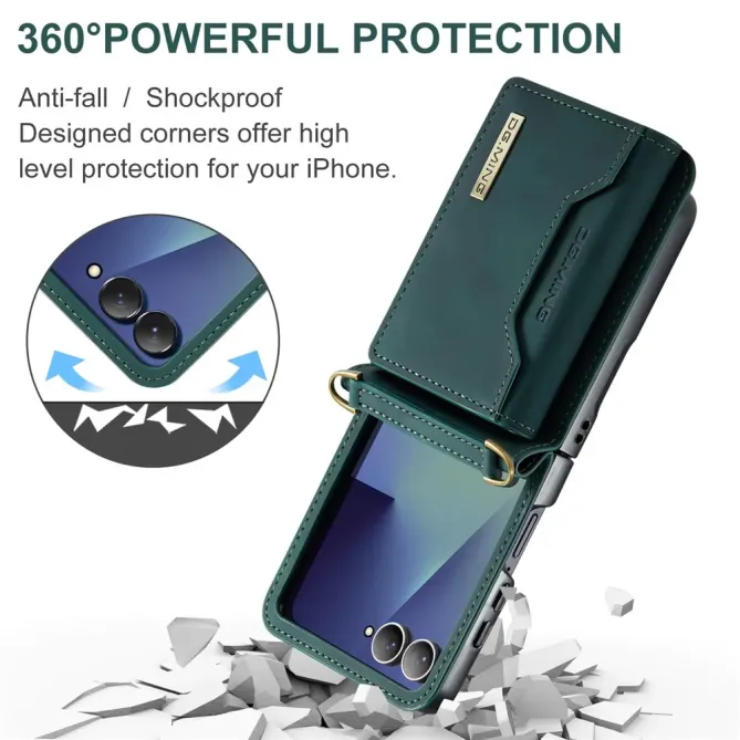 Coque Samsung Galaxy Z Flip 7 Porte-Cartes DG.MING M2