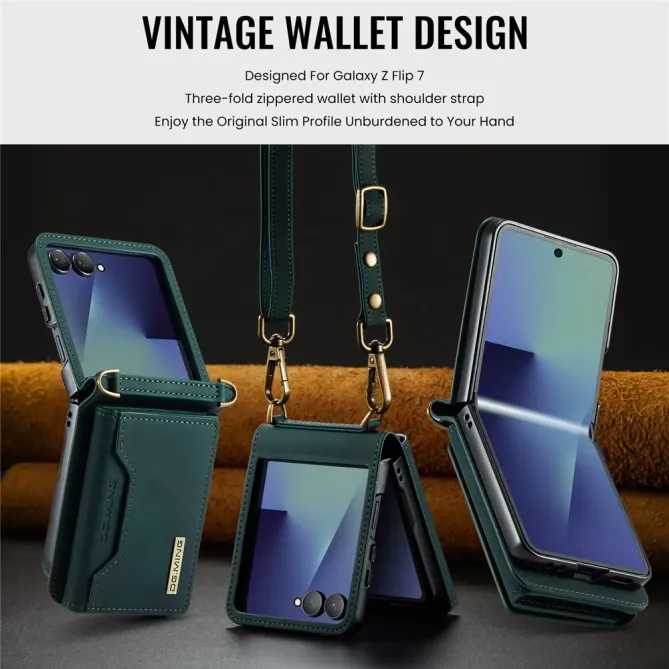 Coque Samsung Galaxy Z Flip 7 Porte-Cartes DG.MING M2