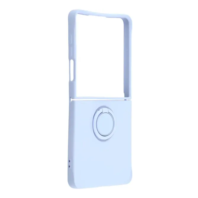 Coque Samsung Galaxy Z Flip7 Silicone Liquide Anneau Support