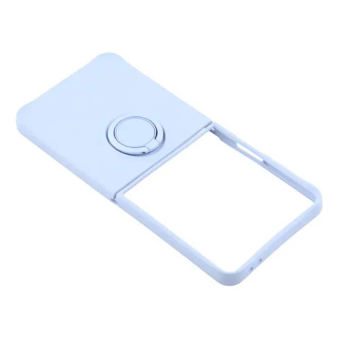 Coque Samsung Galaxy Z Flip7 Silicone Liquide Anneau Support