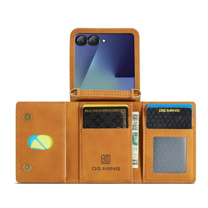 Coque Samsung Galaxy Z Flip 7 Porte-Cartes DG.MING M2