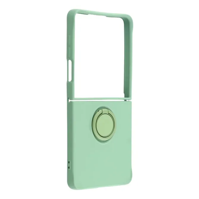 Coque Samsung Galaxy Z Flip7 Silicone Liquide Anneau Support