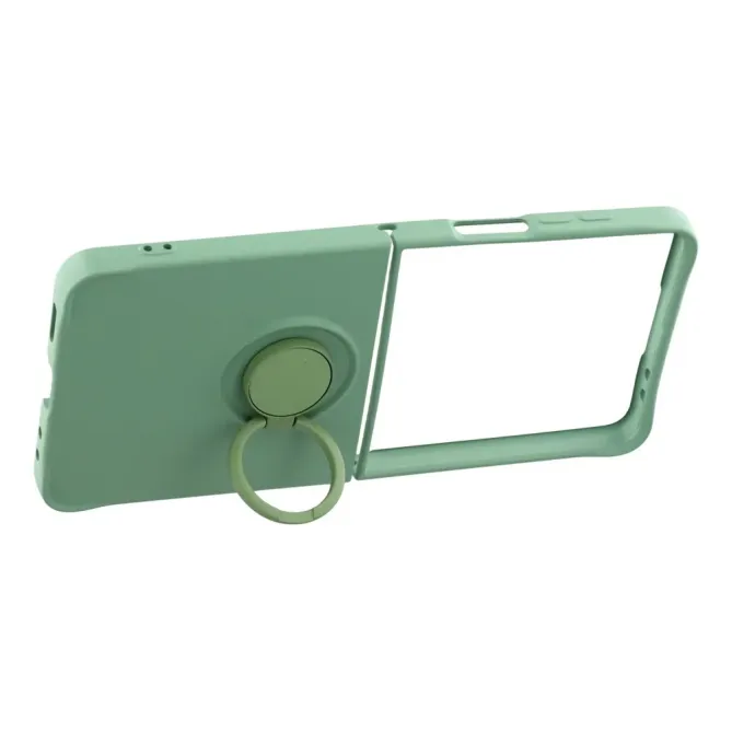 Coque Samsung Galaxy Z Flip7 Silicone Liquide Anneau Support