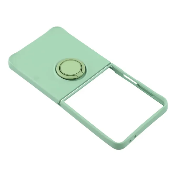 Coque Samsung Galaxy Z Flip7 Silicone Liquide Anneau Support