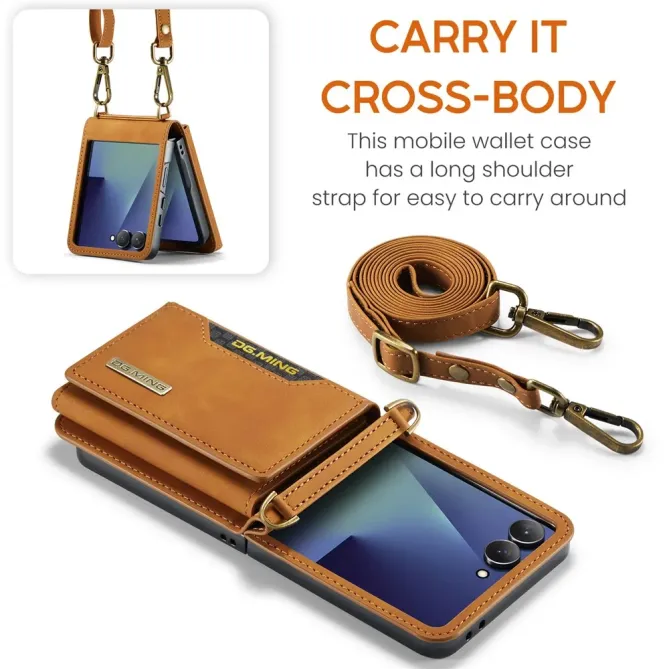 Coque Samsung Galaxy Z Flip 7 Porte-Cartes DG.MING M2