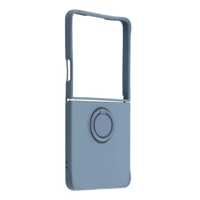 Coque Samsung Galaxy Z Flip7 Silicone Liquide Anneau Support