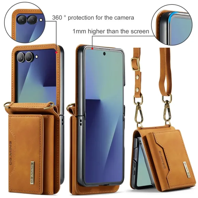 Coque Samsung Galaxy Z Flip 7 Porte-Cartes DG.MING M2